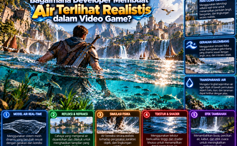 Bagaimana Developer Membuat Air Terlihat Realistis dalam Video Game?